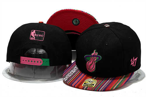 NBA Miami Heat 47B Snapback Hat #19
